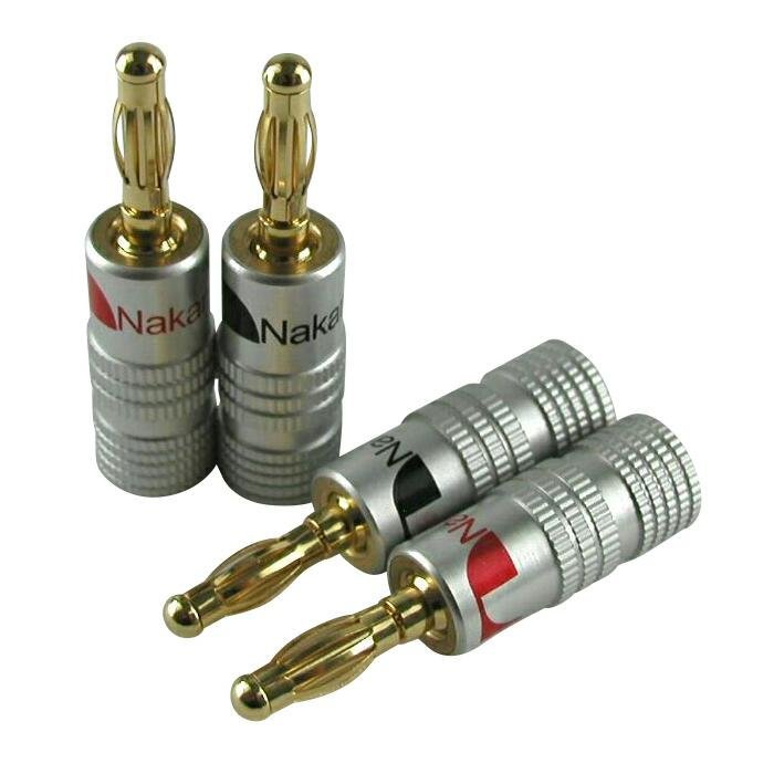 * Nakamichi ....Nakamichi banana plug ......24K gilding KA 8 pcs set [ free shipping ]