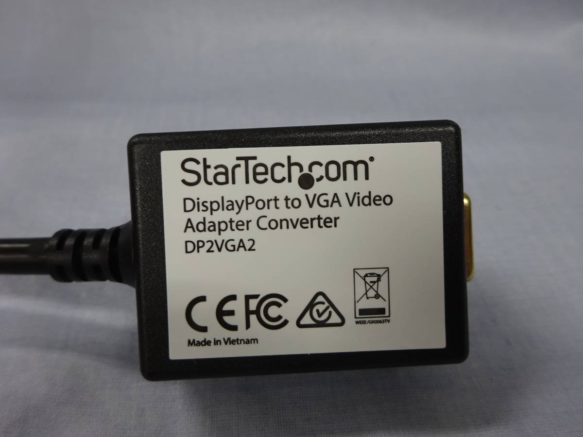 ★中古美品★Startechcom★DisplayPort（HBR）- VGA 変換アダプター★DP2VGA2★送料無料★