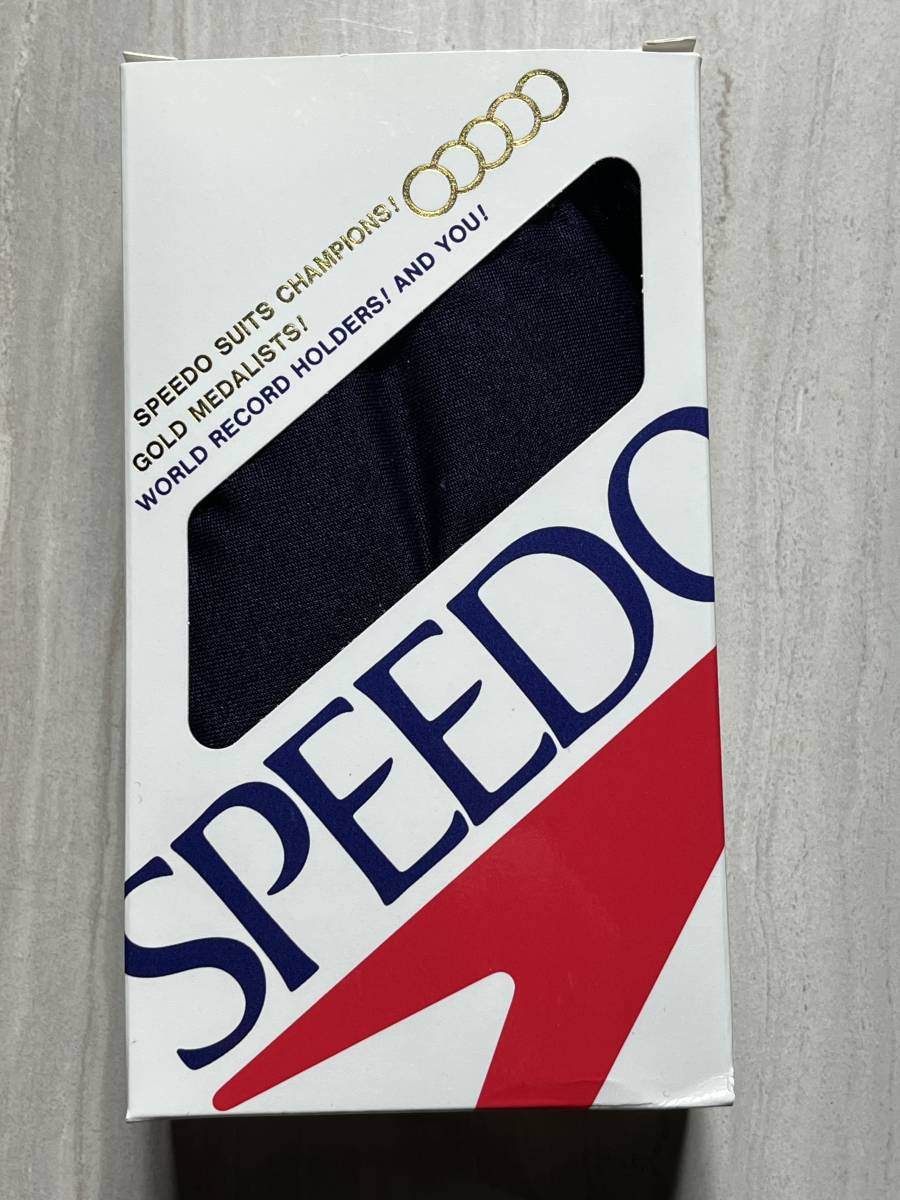 speedo T-バック（パッド付） 83ST-7014 ネイビー 紺 L 女子 スピード ミズノ スクール水着 未使用 昭和レトロ デッドストック SM3041_画像5