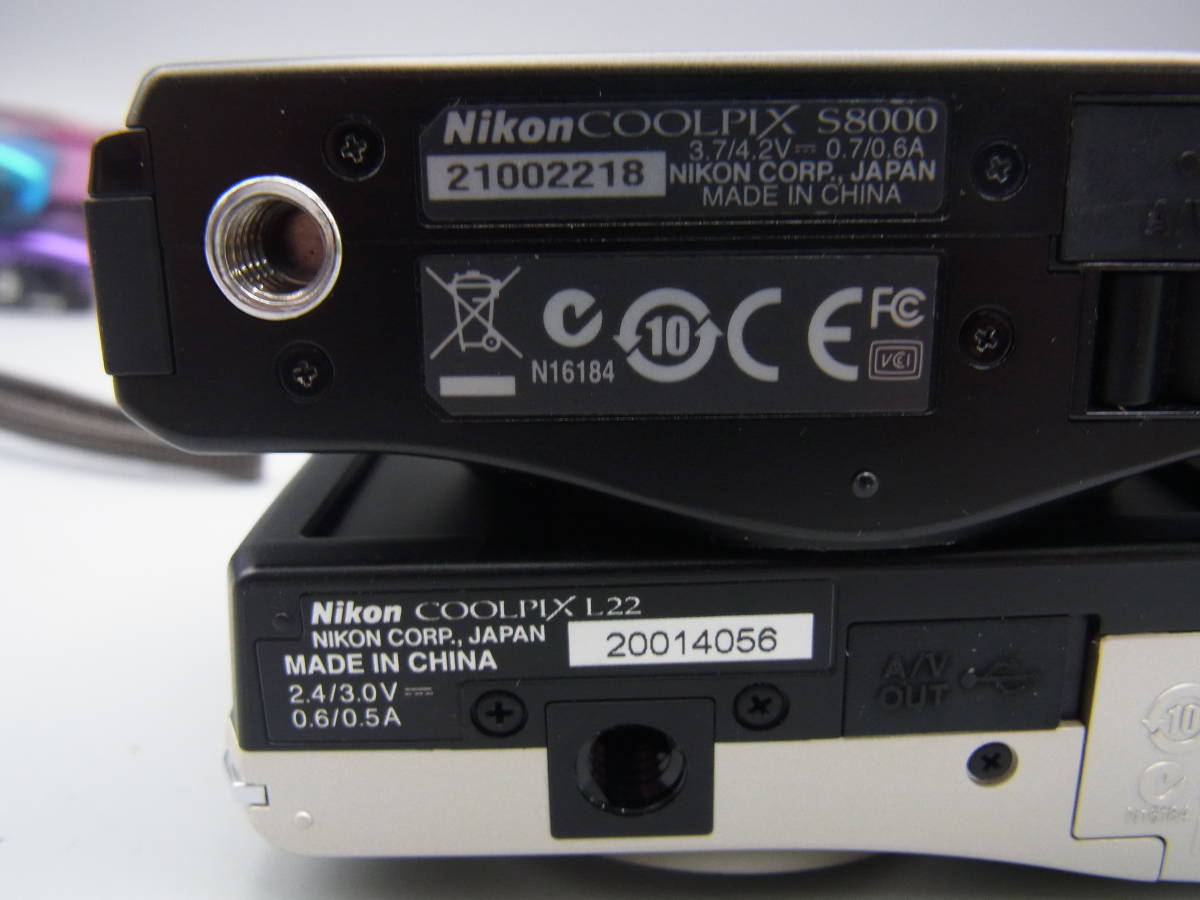 デジタルカメラ ニコン クールピクス6台セット S8000 C22 S3500 S3300 S3000 A300_画像4