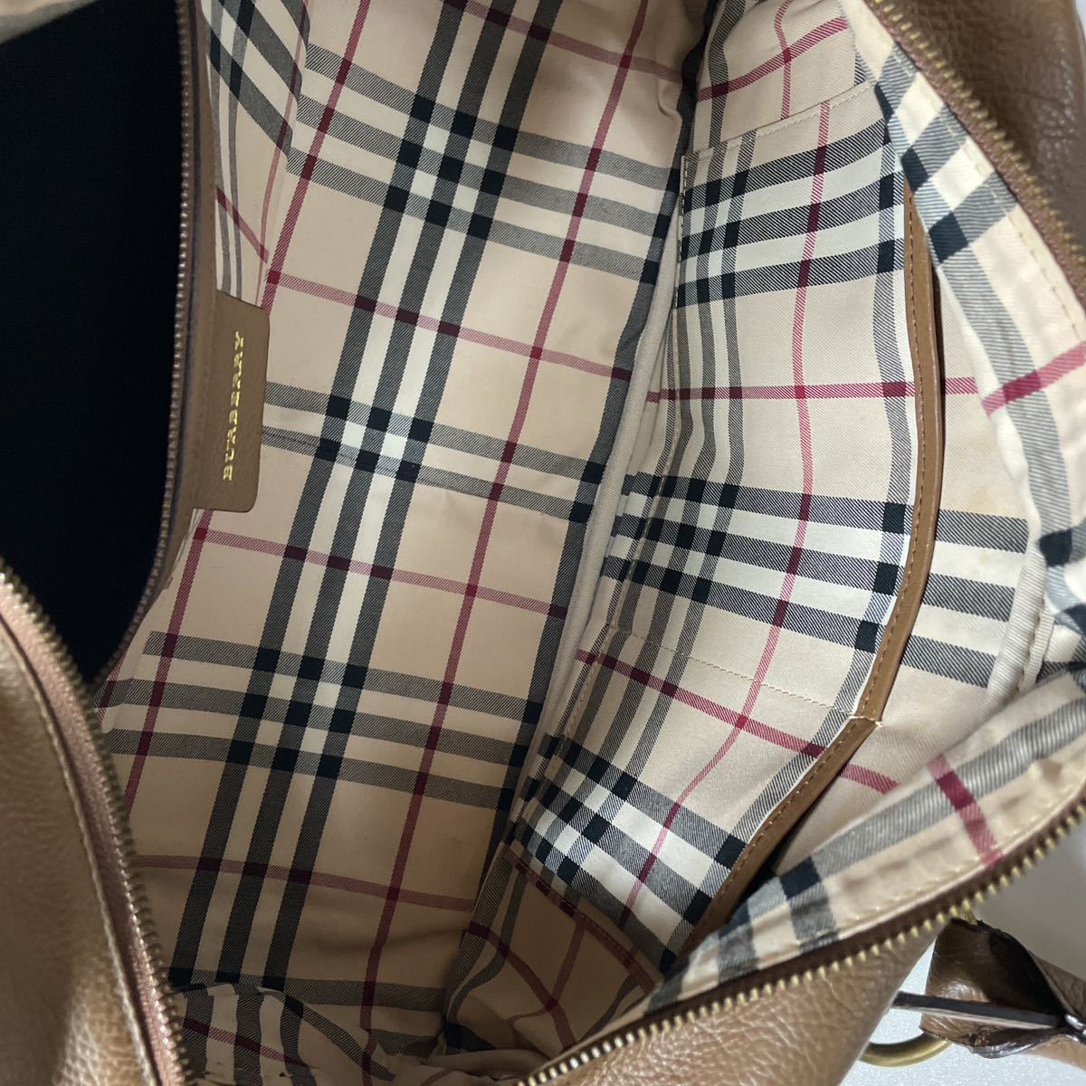 AA превосходный товар сверху товар # BURBERRY Burberry натуральная кожа noba проверка большая сумка ручная сумочка Mini сумка "Boston bag" 