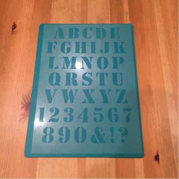 No.78 stencil seat alphabet figure large character spray man front interior DIY stencil plate 