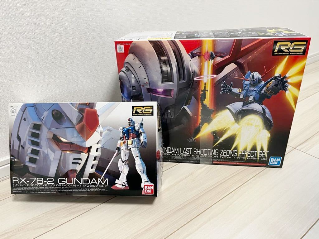 新品 未開封 RG 1/144 RX-78-2 ガンダム 機動戦士ガンダム ラストシューティング ジオングエフェクトセット hguc mg rg ガンプラ ジオング_画像1