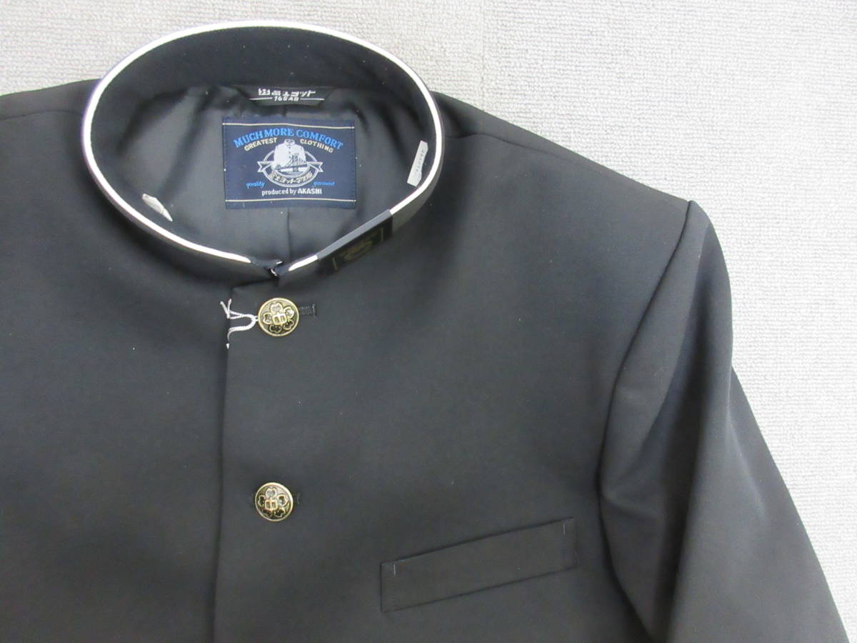 M【2-3】□3 衣料品店在庫品 富士ヨット 男子学生服 上衣 学ラン 160B