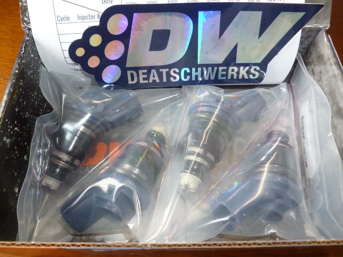 即納 東名パワード DEATSCHWERKS 4本セット インジェクター SET 740cc シルビア S14 S15 RPS13 PS13 SR20DET ボルトオン 品番01J-00-07404_画像1