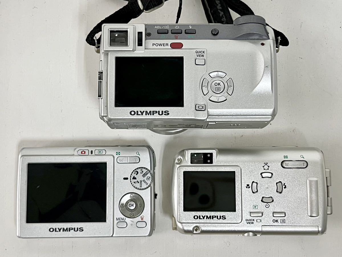 1h OLYMPUS FE-190 オリンパス CAMEDIA C-760 Ultra Zoom Olympus mju ミュー 10 DIGITAL コンパクト デジタル カメラ 3台 まとめて_画像3