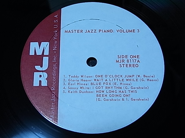 V.A. / Master Jazz Piano Volume 3/Teddy Wilson/Gloria Hearn/Earl Hines/Sonny White/Keith Dunham/5点以上で送料無料!!!/LP_画像3