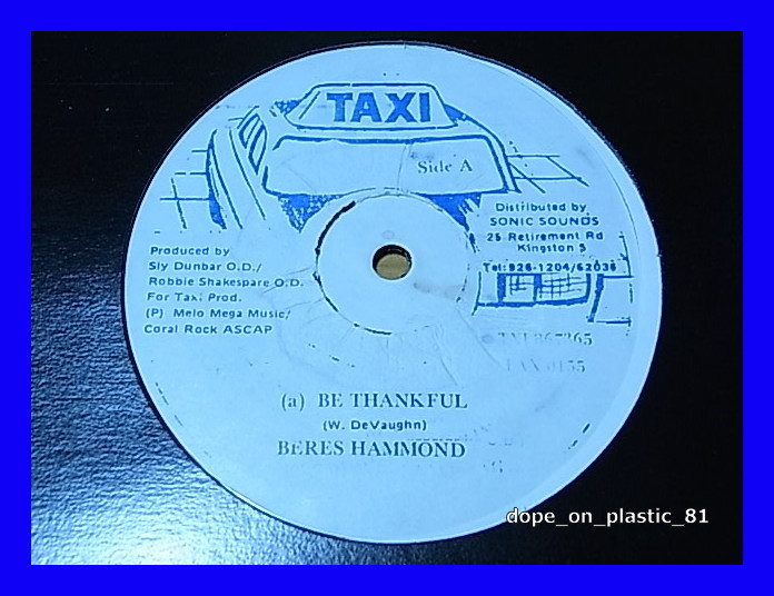 Beres Hammond / Ruddy Thomas / Be Thankful / Mind Blowing Decisions/名曲カヴァー/5点以上で送料無料、10点以上で10%割引!!!/12'