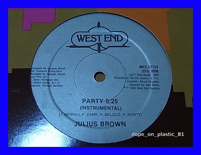 Julius Brown / Party/US Original/5点以上で送料無料、10点以上で10%割引!!!/12'_画像2