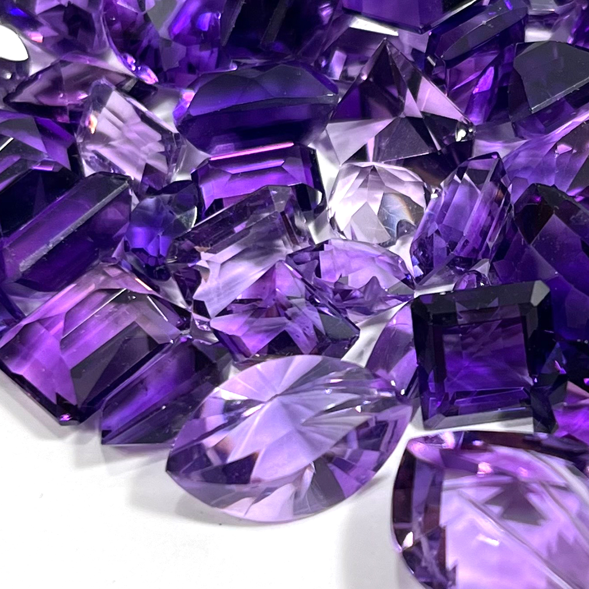 アメジスト★125点おまとめ 500ct★紫水晶 クォーツ アメシスト ルース 裸石 宝石 ジュエリー カラーストーン jewerly_246_画像1