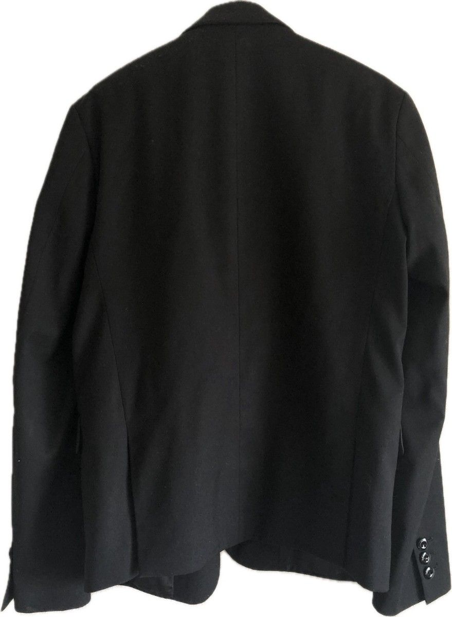 【中古品】semantic design（セマンティックデザイン）ジレ、テーラードジャケット【色】黒【サイズ】M（着丈62肩巾41