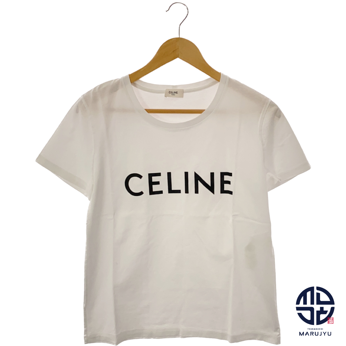 CELINE セリーヌ ロゴ Tシャツ 白 ホワイト 2X314916G ブランド アパレル レディース Lサイズ 服_画像1