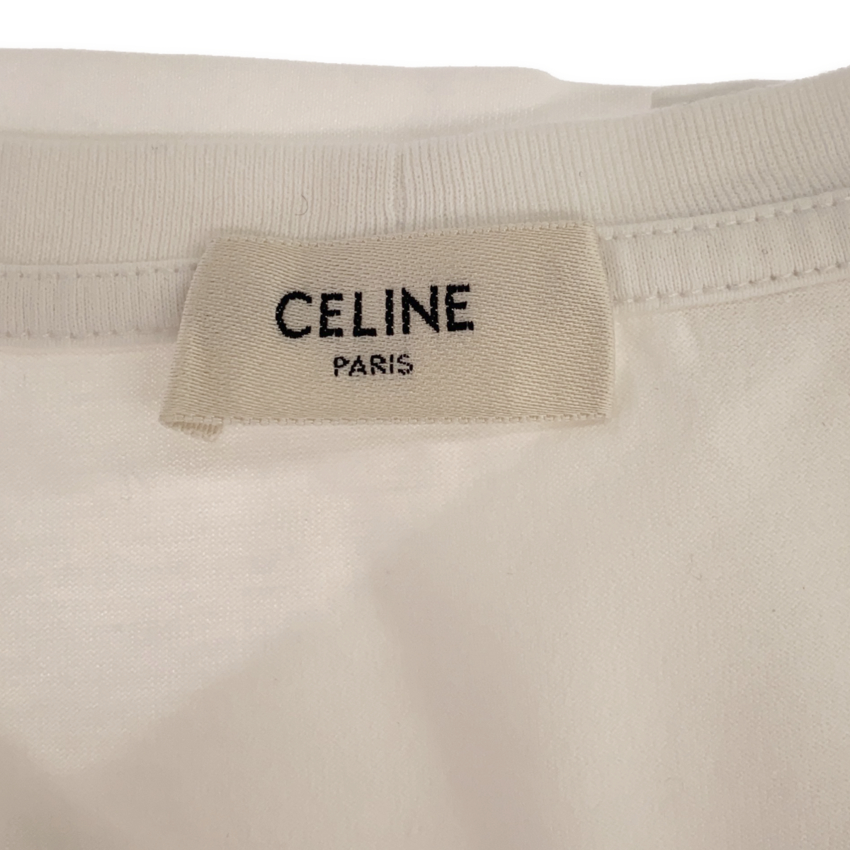 CELINE セリーヌ ロゴ Tシャツ 白 ホワイト 2X314916G ブランド アパレル レディース Lサイズ 服_画像5