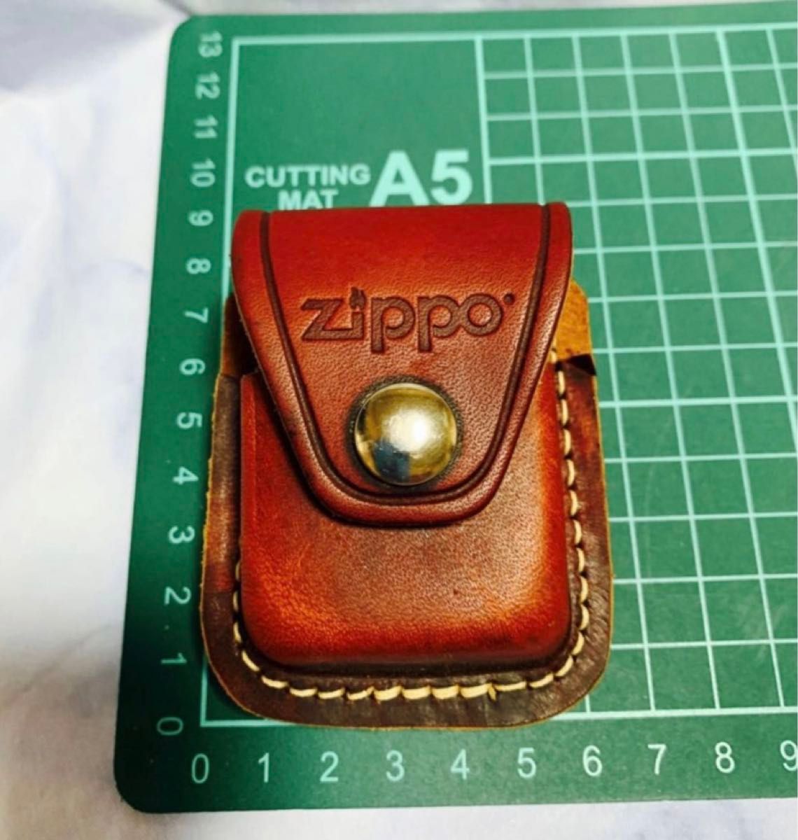 ブランド：ZIPPO ZIPPO ジッポー純正革ケース・クリップタイプ茶★未使用品です♪