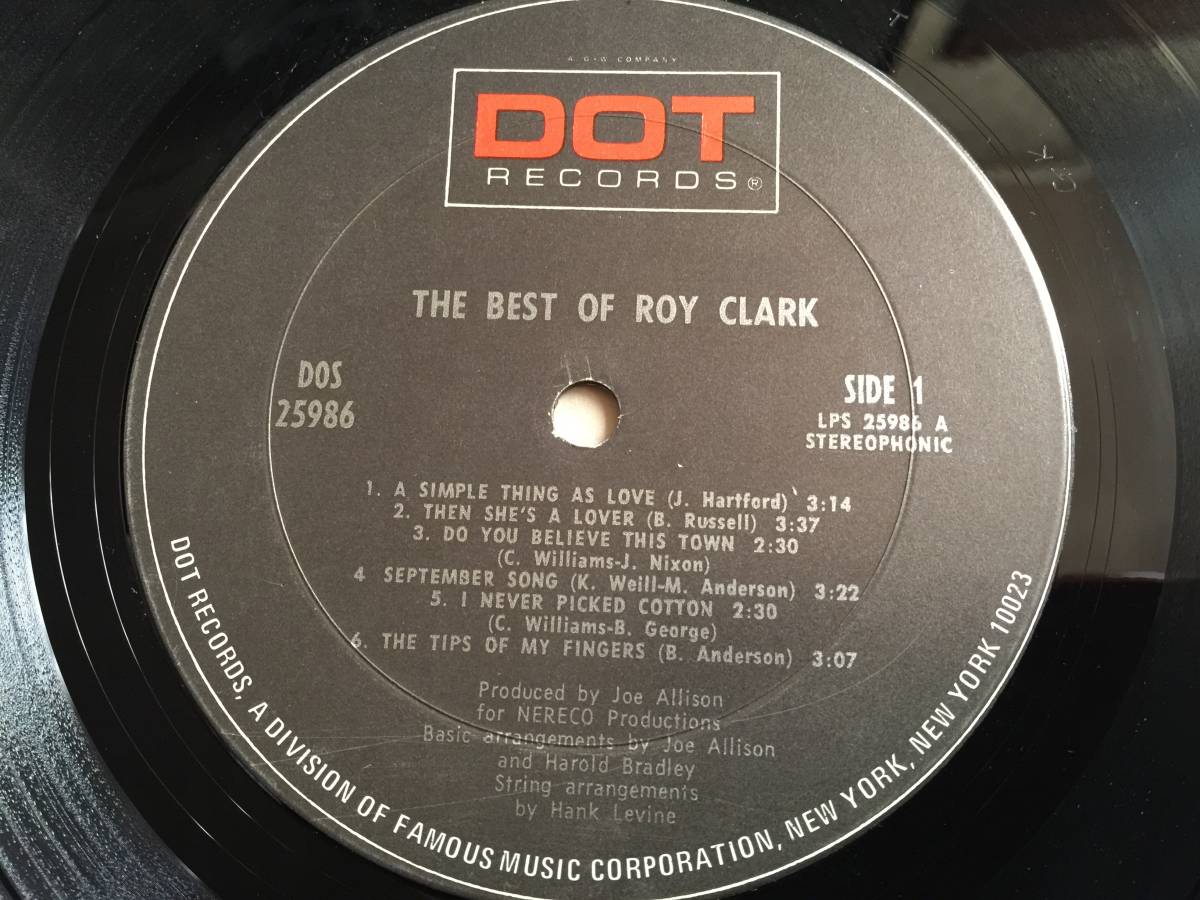 ★The Best Of Roy Clark US盤LP★Qsjn1★ の画像5