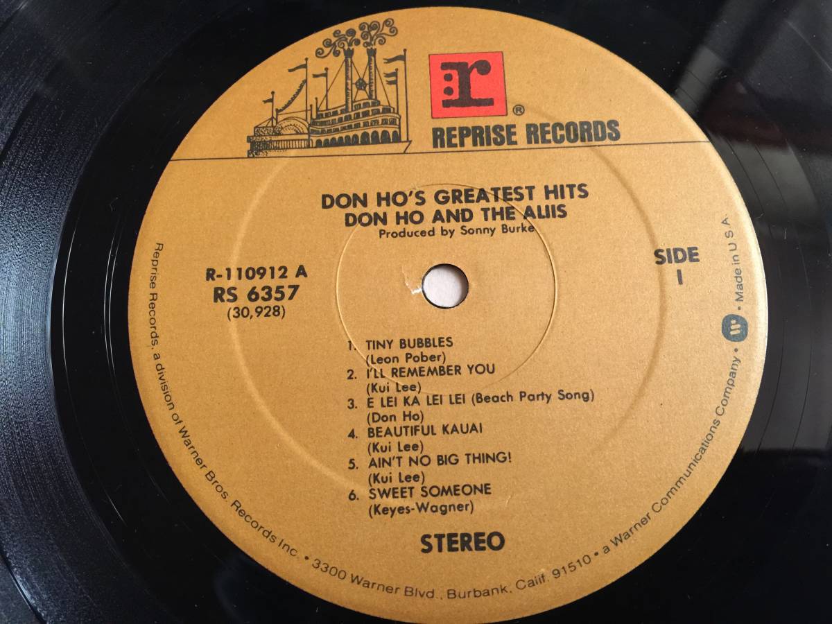 ★Don Ho And The Aliis / Don Ho's Greatest Hits US盤LP★Qsjn1★ _画像4