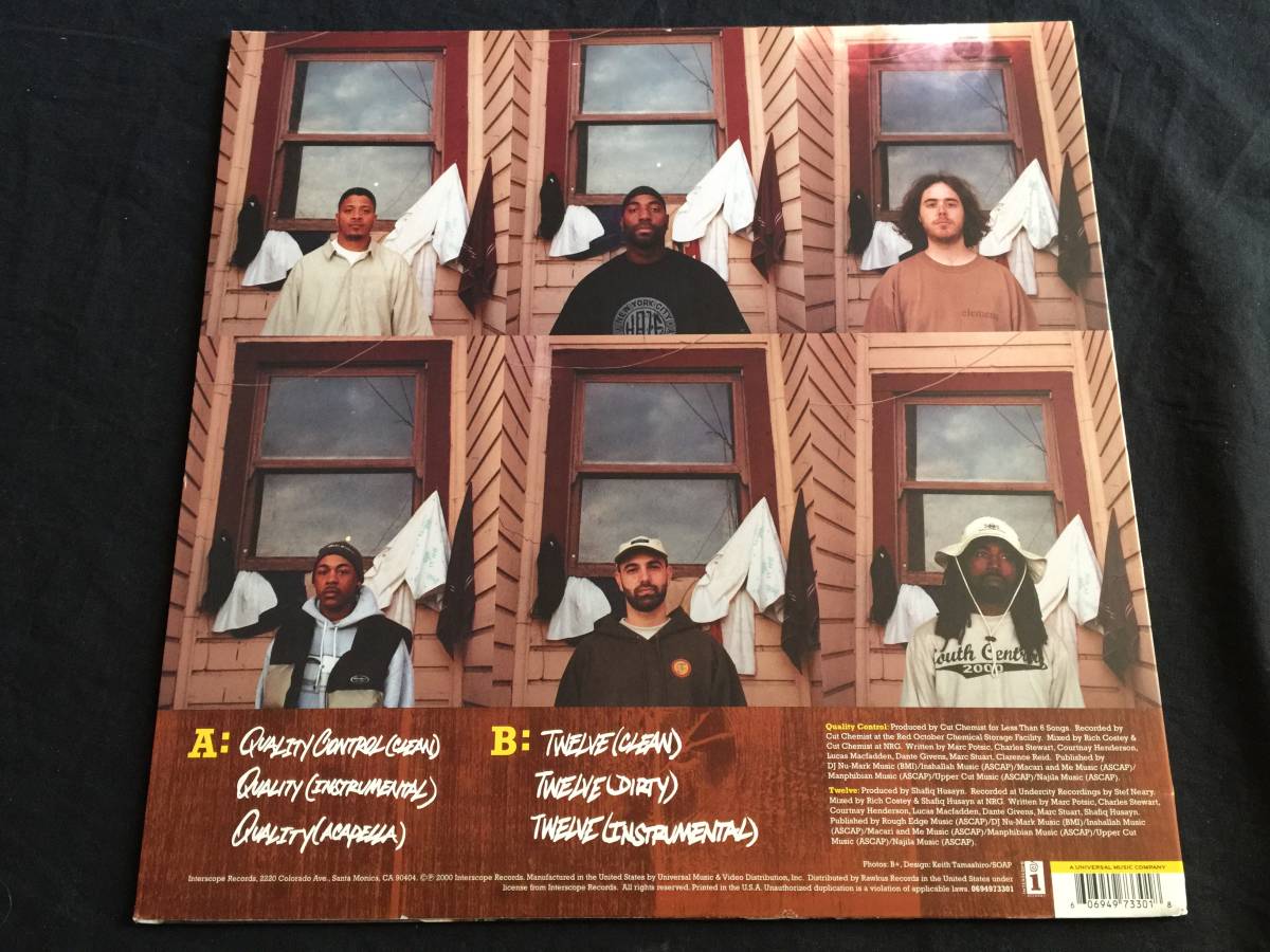 ★Jurassic 5 / Quality Control 12EP ★Qsjn4★ Interscope Records 0694973301_画像2