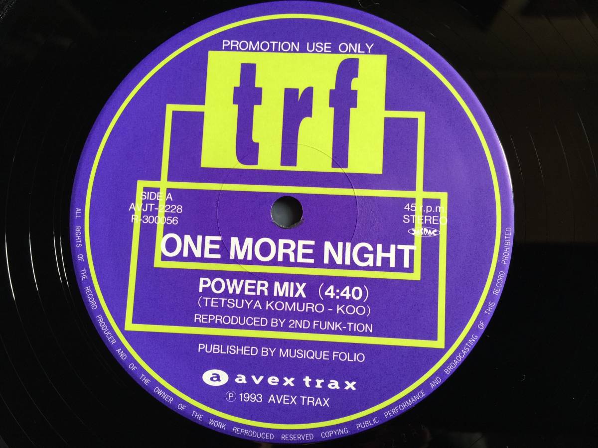 ★TRF / One More Night 12EP ★Qsavj★ Avex Trax AVJT-2228の画像1