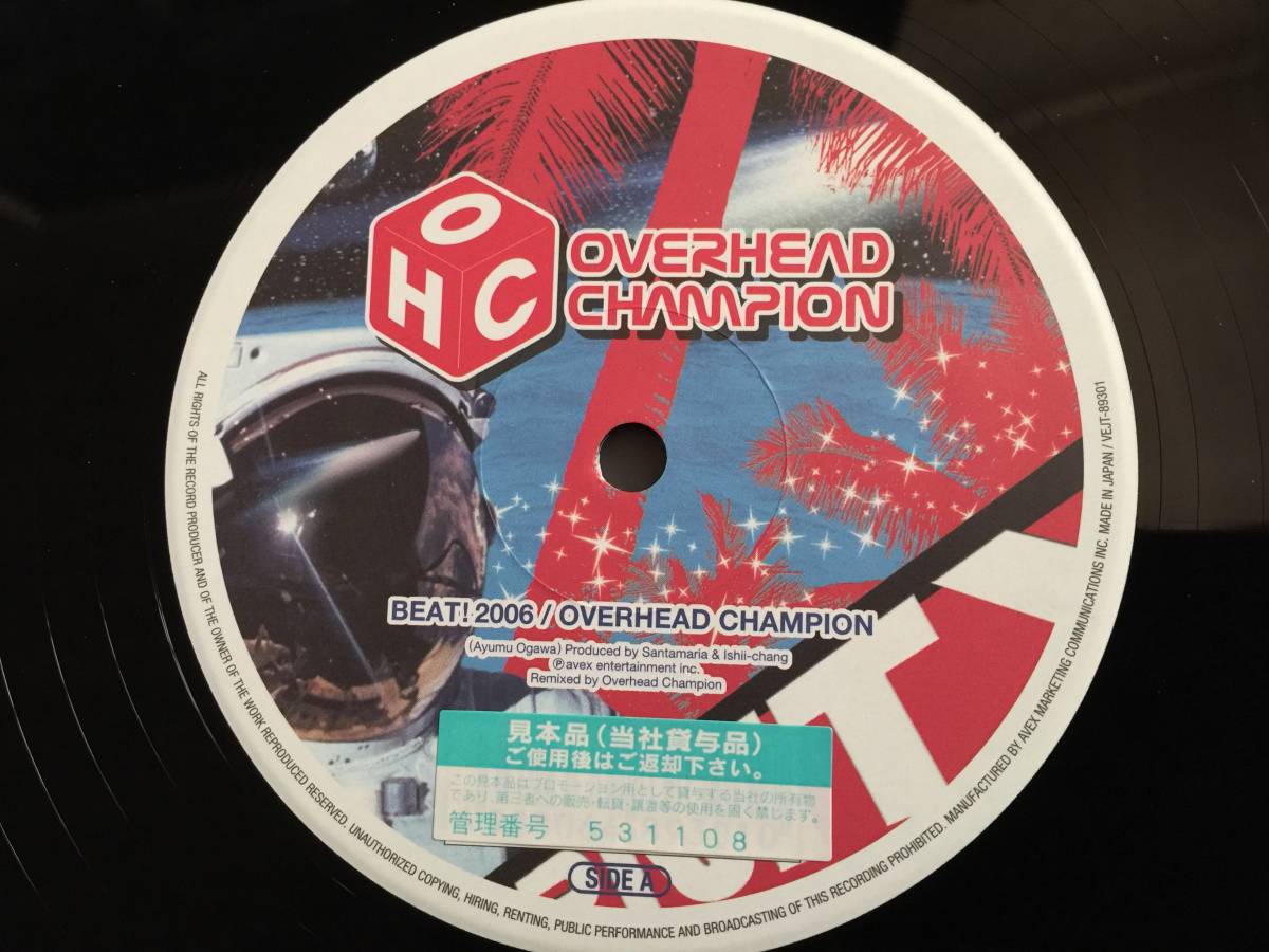 ★Overhead Champion / Beat! 2006 12EP ★Qsavj★ Avex Trax VEJT-89301, Nish_画像3
