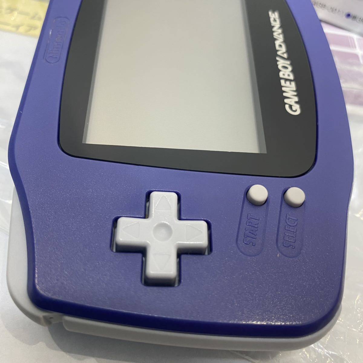 ゲームボーイアドバンス　■ほぼ　新品未使用　バイオレット　レア　GBA 任天堂 説明書 箱 Nintendo ニンテンドー　ゲームボーイ　極美品_画像5