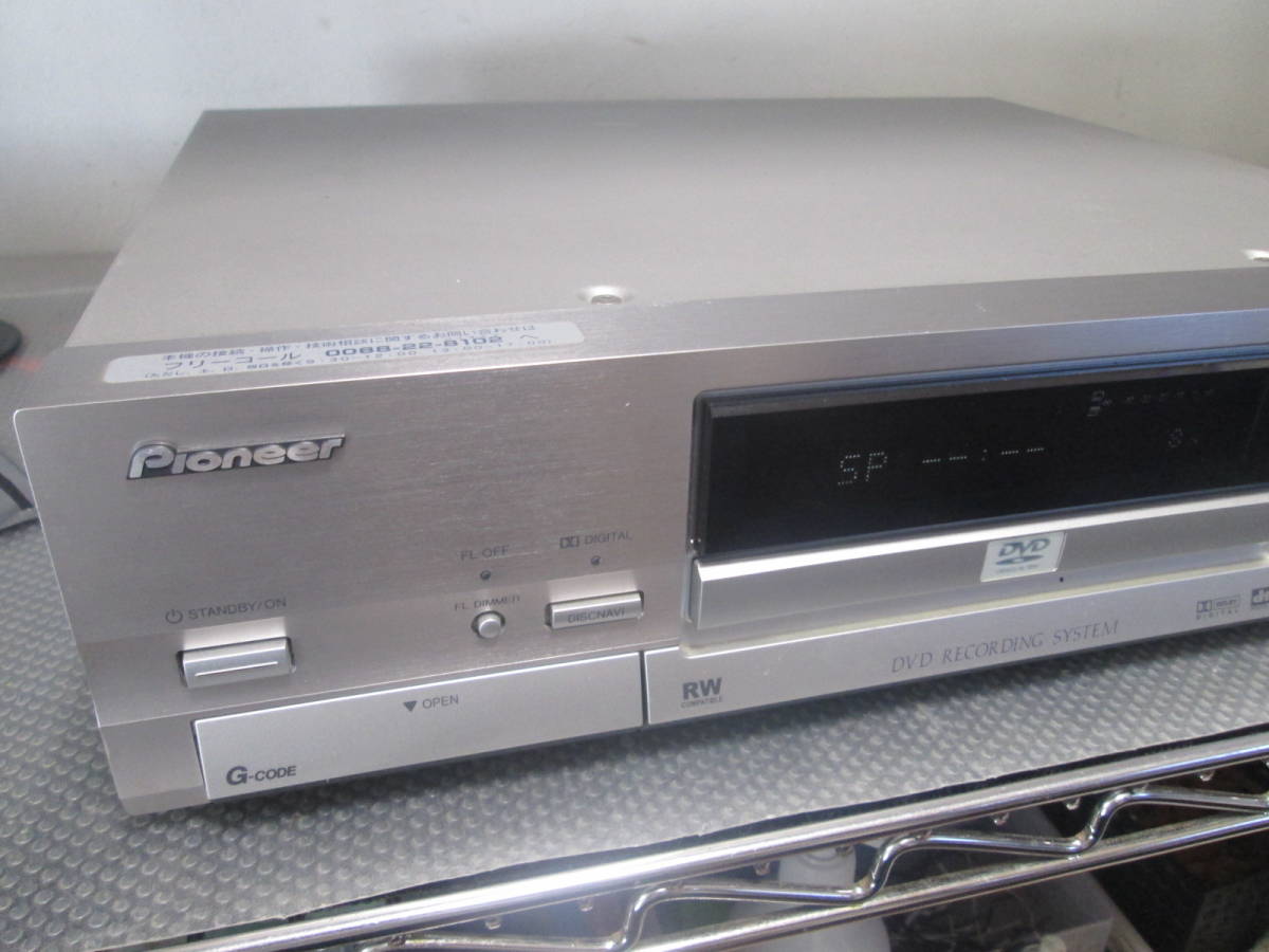 pioneer　パイオニア　DVDレコーダー　DVR-7000 通電のみ_画像2