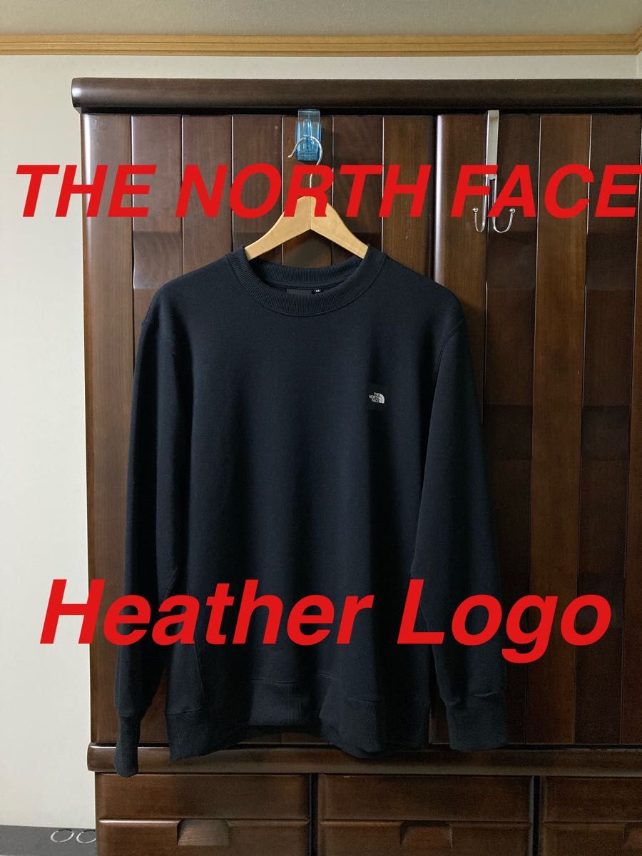 美品 THE NORTH FACE ノースフェイス ヘザーロゴクルー スウェット