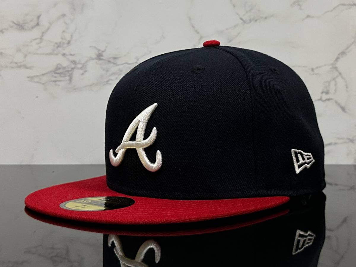 【未使用品】15C★NEW ERA ニューエラ 59FIFTY×MLB アトランタ ブレーブス Atlanta Braves コラボキャップ CAP帽子《SIZE 7 3/8・58.7㎝》_画像1