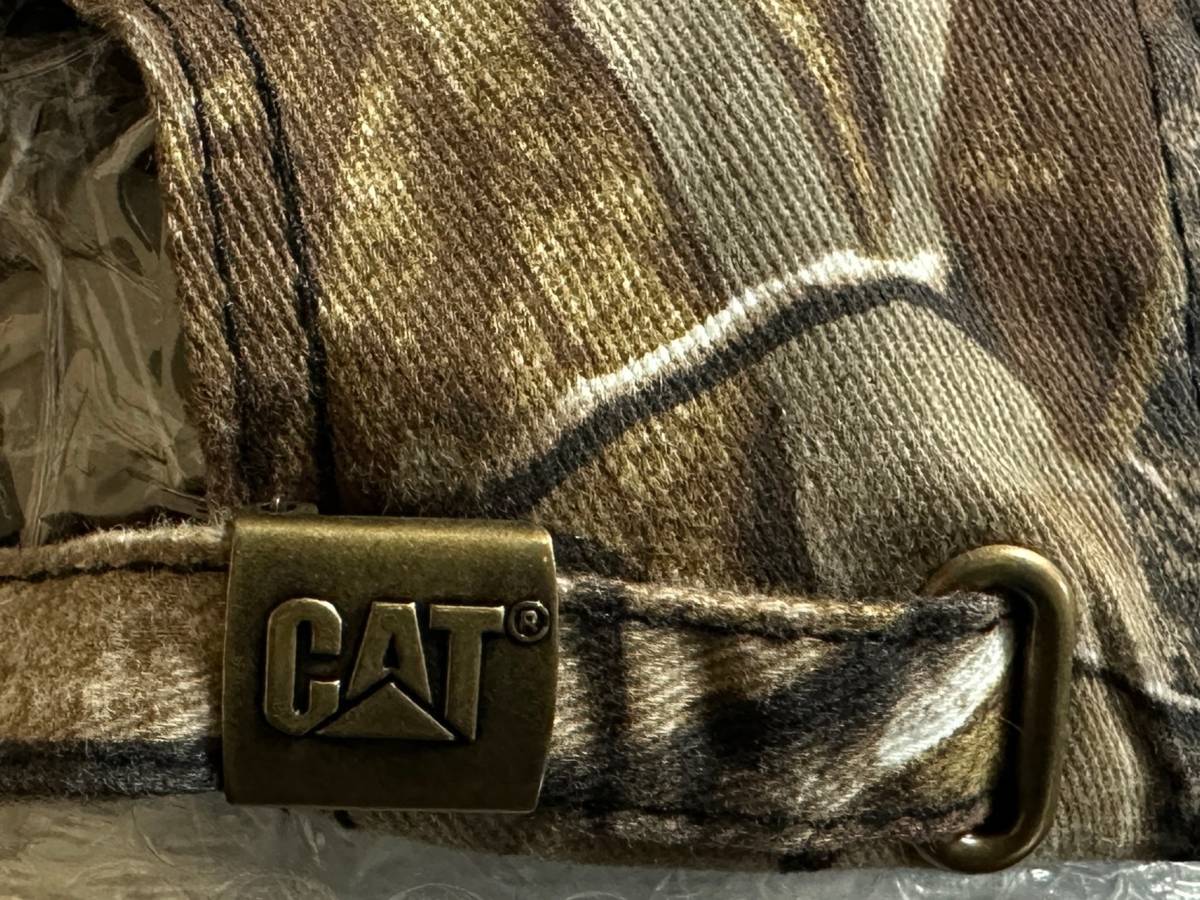 【未使用品】45D★Caterpillar CAT キャタピラー キャップ CAP 帽子 DRI・DUCK製のコットン素材にREALTREE製ウット系迷彩柄《FREEサイズ》_画像7