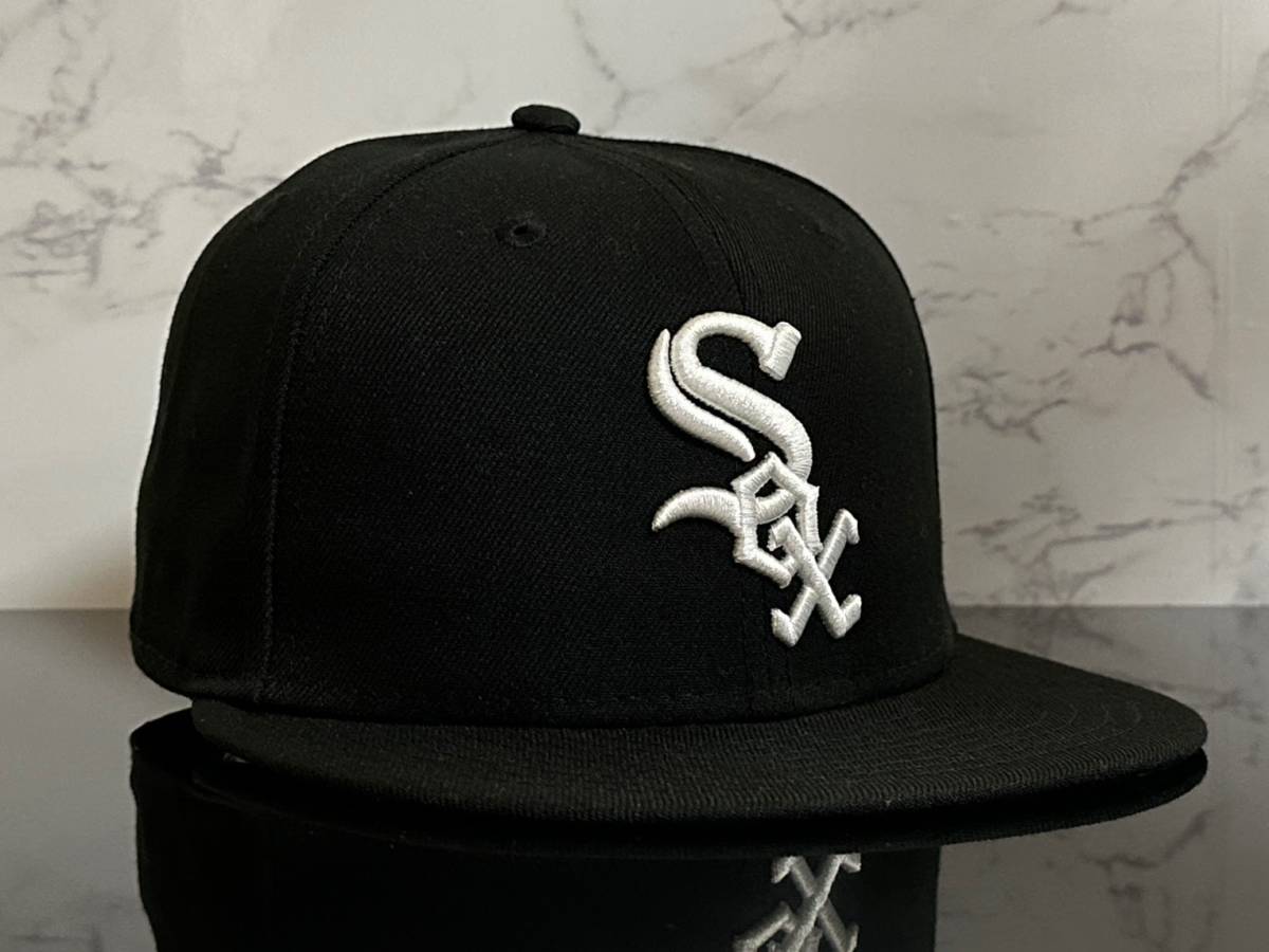 【未使用品】18C 訳あり★NEW ERAニューエラ 59FIFTY×MLB シカゴホワイトソックス Chicago White Soxコラボキャップ 《SIZE 6 5/8・53㎝》_画像3