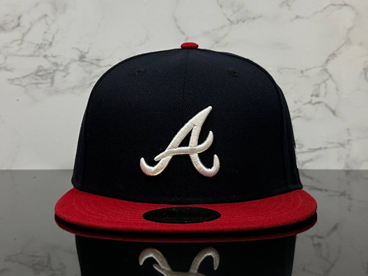 【未使用品】15C★NEW ERA ニューエラ 59FIFTY×MLB アトランタ ブレーブス Atlanta Braves コラボキャップ CAP帽子《SIZE 7 3/8・58.7㎝》_画像2