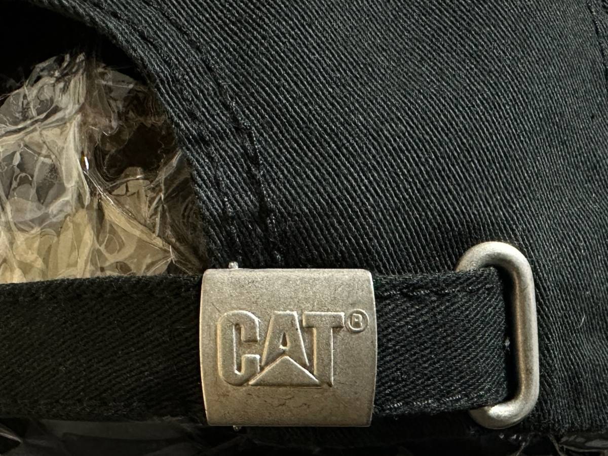 【未使用品】54D 訳あり★Caterpillar キャタピラー CAT キャット キャップ 帽子 CAP クールなブラックのコットン素材！《FREEサイズ》_画像7