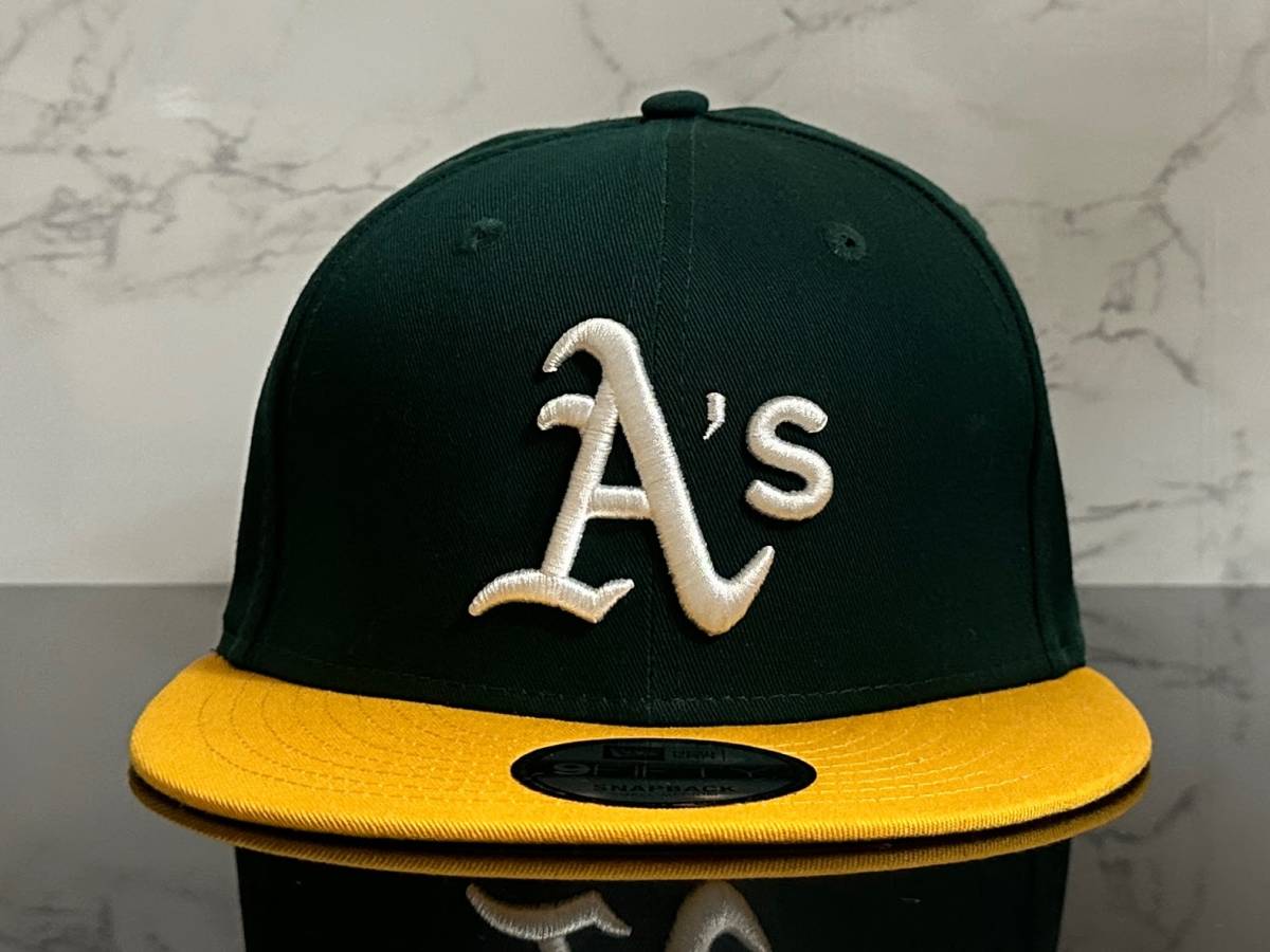 【未使用品】31F★NEW ERA 9FIFTY×MLB オークランド アスレチックス Oakland Athletics コラボ キャップ CAP《サイズ SMALL-MEDIUM》_画像2