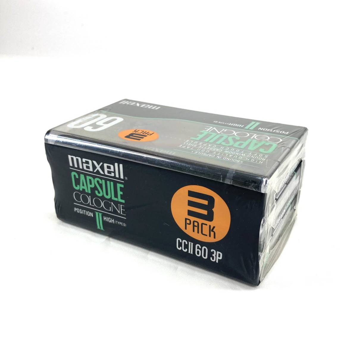 カセットテープ maxell ハイポジション TYPEⅡ CCⅡ 往復60分 3個 未開封品_画像3