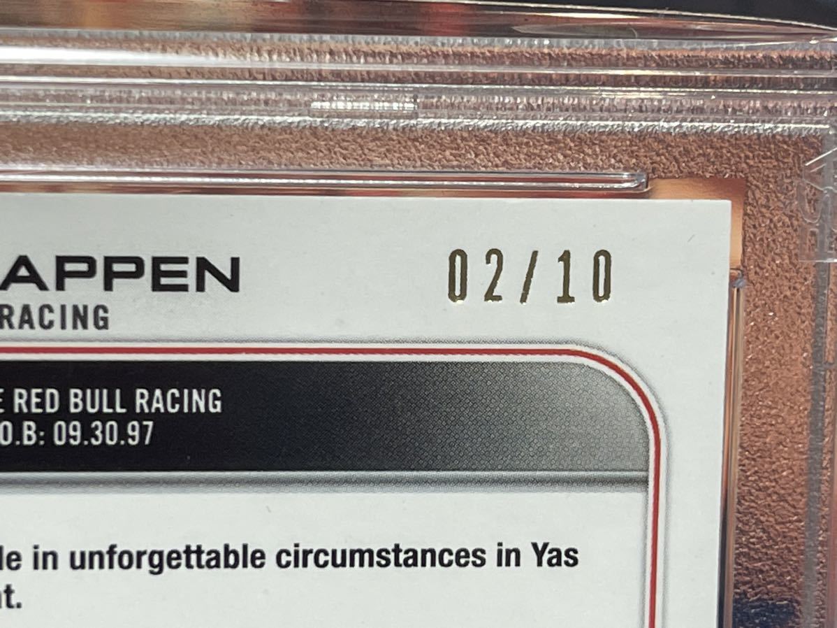 PSA9 2022 Topps Formula 1 MAX VERSTAPPEN 10シリ Black Portrait フェルスタッペン Red Bull レッドブルSSP F1_画像3