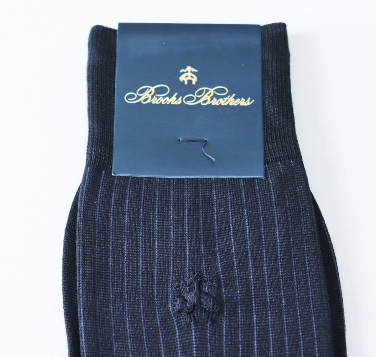 《BROOKS BROTHERS ブルックスブラザーズ》新品 ロゴ刺繍入 ビジネスソックス5足セット 靴下 25~26cm プレゼントにも_画像4