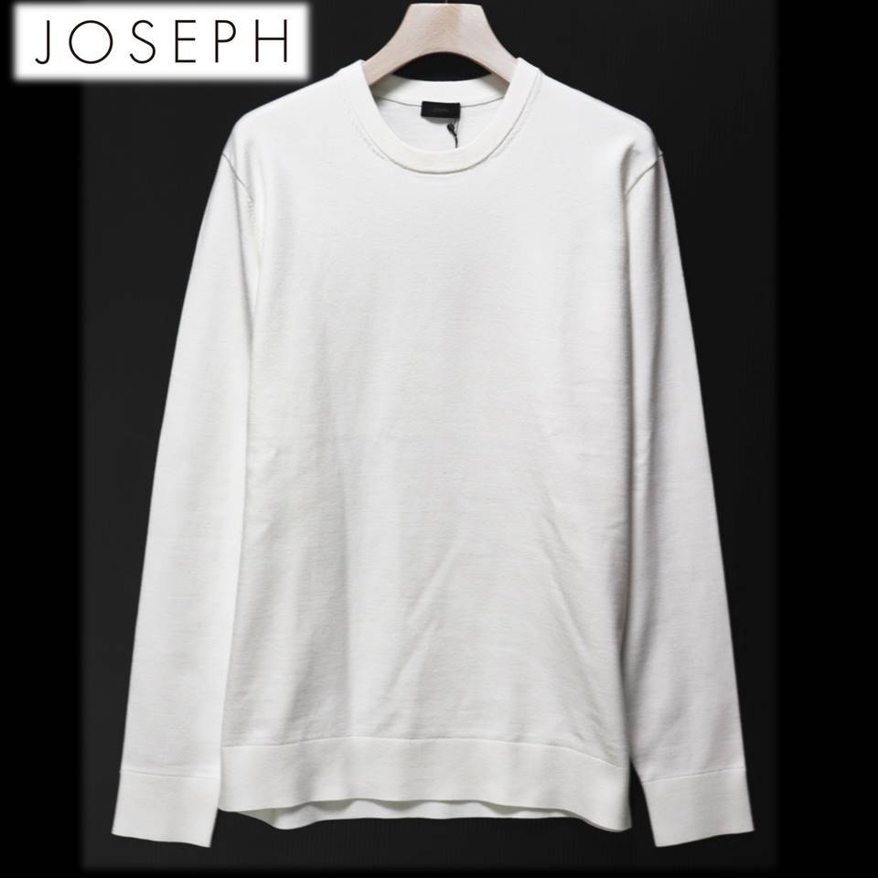 《JOSEPH ジョセフ》新品 定価19,800円 伸縮性◎ ライトヴィスコース クルーネックニット トレーナー 48(L)A9331