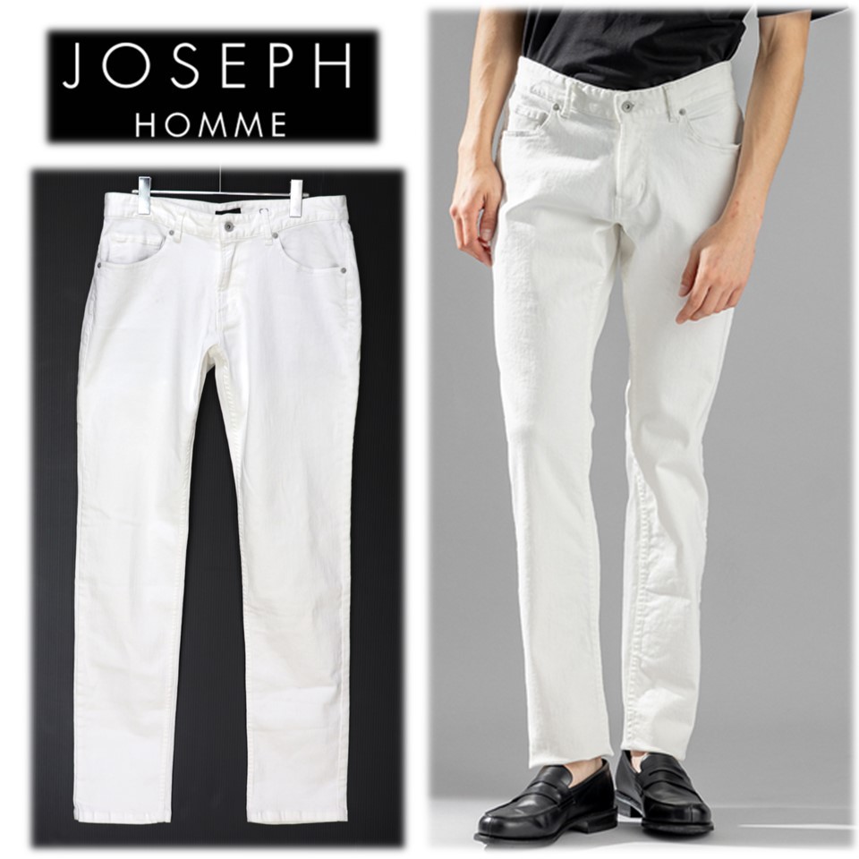 《JOSEPH ジョセフ》新品 定価26,400円【CIGAR】オールシーズン対応 強ストレッチ テーパードデニムパンツ 50 XL(W86) A9363_画像1