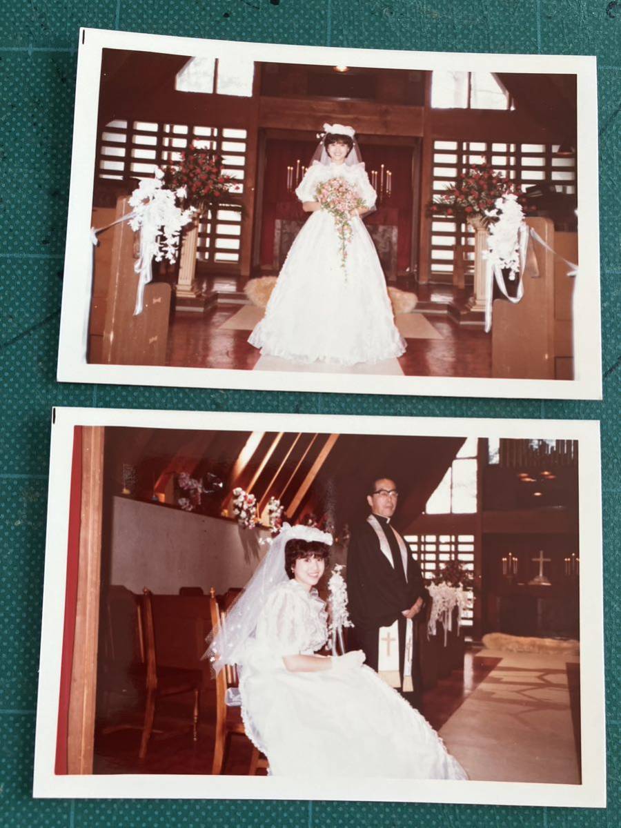 【レア】松田聖子　写真(当時物)2枚セット 花嫁　80年代アイドル _画像2