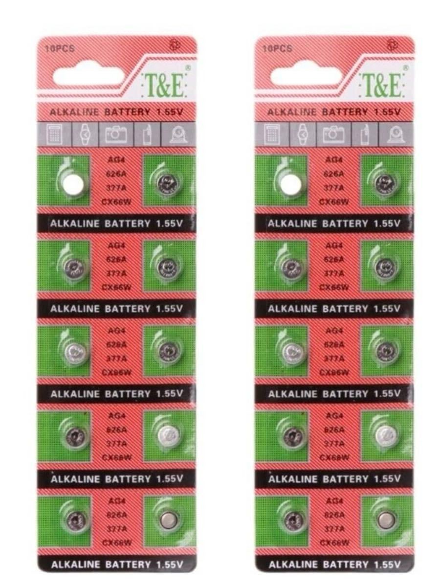 【送料無料】T&E 酸化銀電池 LR626 SR626SW 20本 20個 セット ボタン電池 電池_画像1