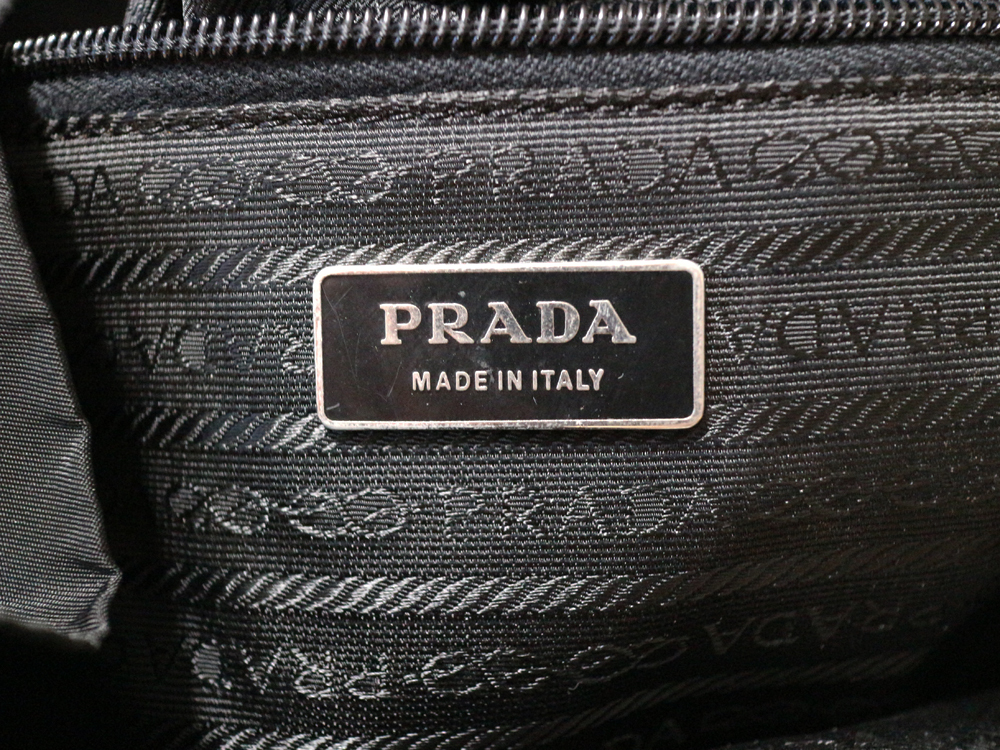 [G card attaching ]PRADA rucksack | triangle plate Prada backpack 