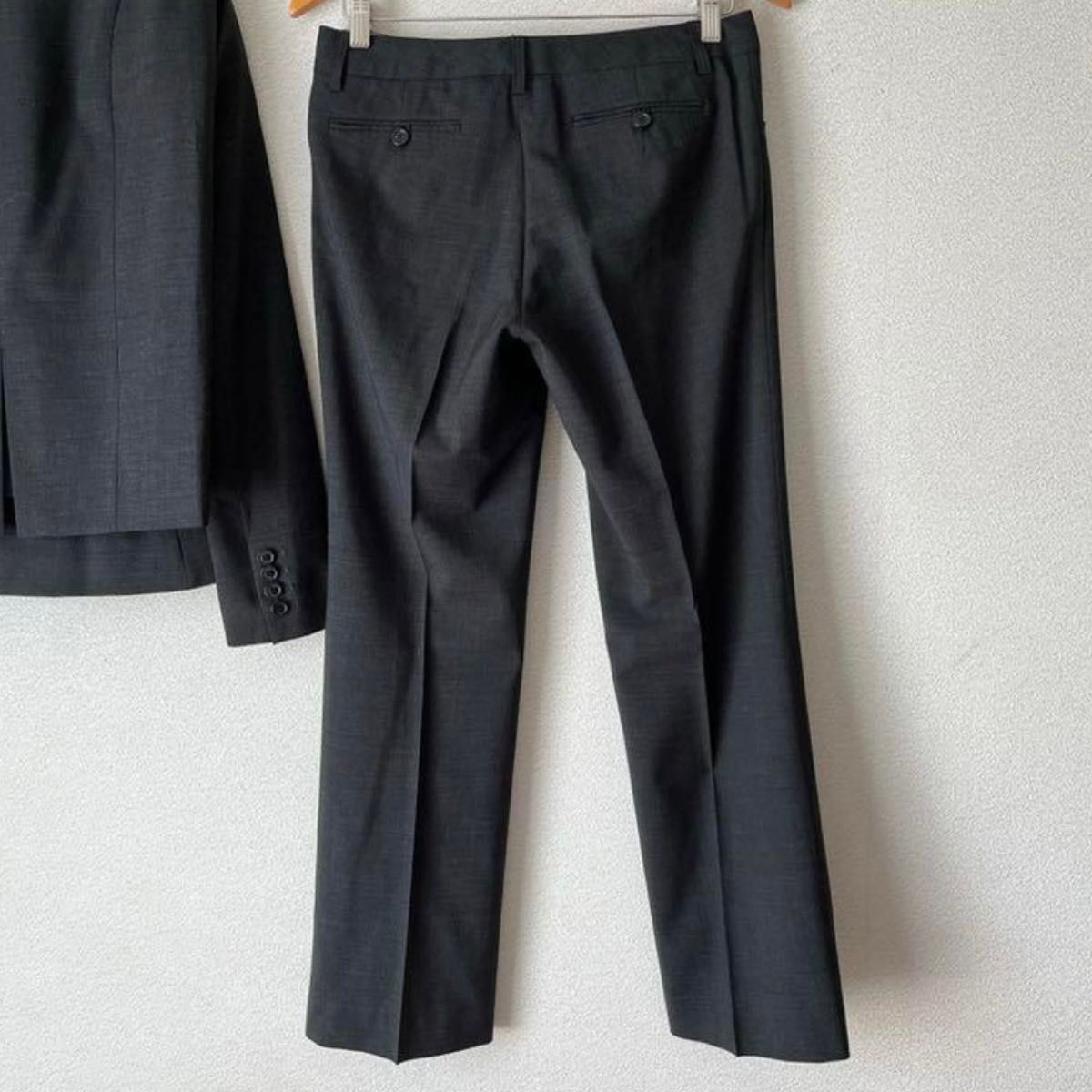 イネド　スーツ　3点セット ウール　スーツ スカート パンツ　日本製　スカートスーツ パンツスーツ　ジャケット 上下　グレー　高級