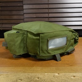  America army discharge goods gas mask bag M40/42 gas mask for nylon made OD [ is good ] army payment lowering olive gong b color 