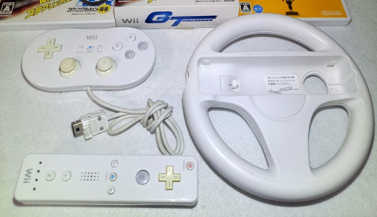 １円スタート Wii ソフト ハンドル コントローラーまとめ売り_画像2