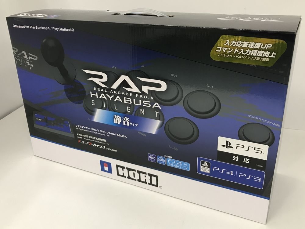 Wc492★HORI ホリ リアルアーケードPro.V サイレントHAYABUSA 静穏タイプ PS5/PS4/PS3/PC対応 PS4-090 中古 動作確認済み★_画像1