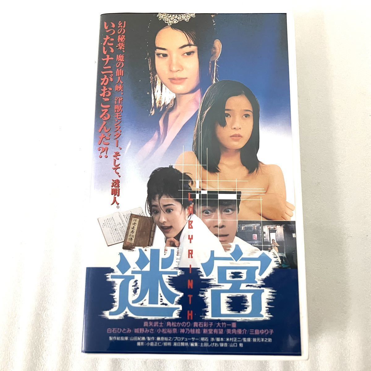 希少 迷宮 VHS ビデオテープ SFX サスペンス 1995年 真矢武士 角松かのり 貴石彩子 大竹一重 白石ひとみ 城野みさ 小松裕奈 日本映画 邦画_画像4