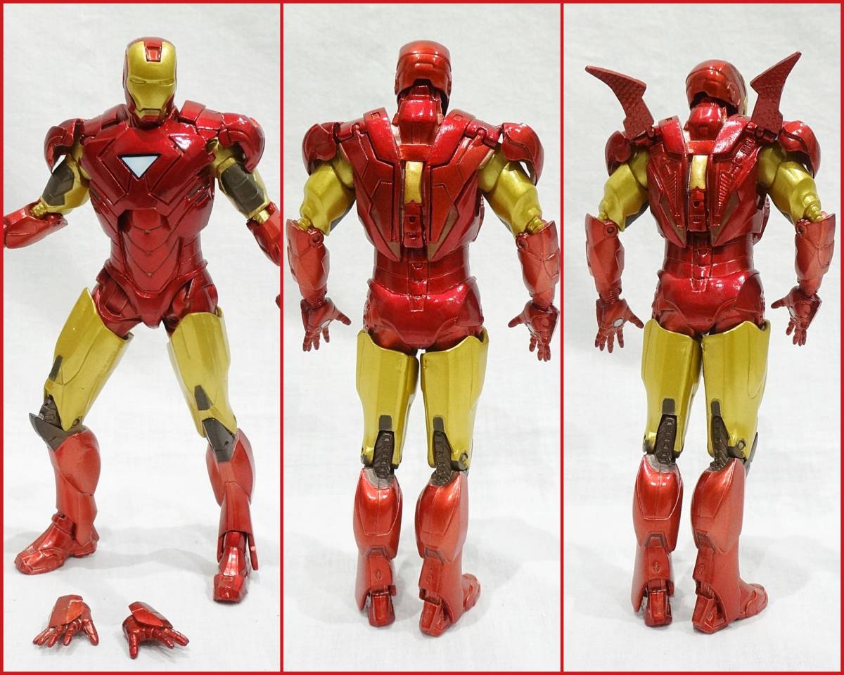 ma- bell select [ Ironman Mark 6][ Captain * America American Comics версия ]7 дюймовый фигурка 2 body комплект бриллиант select MARVEL