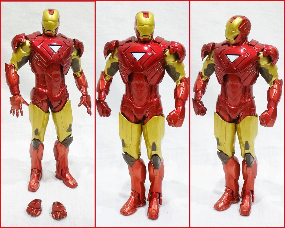 ma- bell select [ Ironman Mark 6][ Captain * America American Comics версия ]7 дюймовый фигурка 2 body комплект бриллиант select MARVEL
