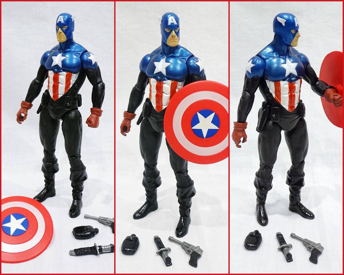 ma- bell select [ Ironman Mark 6][ Captain * America American Comics версия ]7 дюймовый фигурка 2 body комплект бриллиант select MARVEL