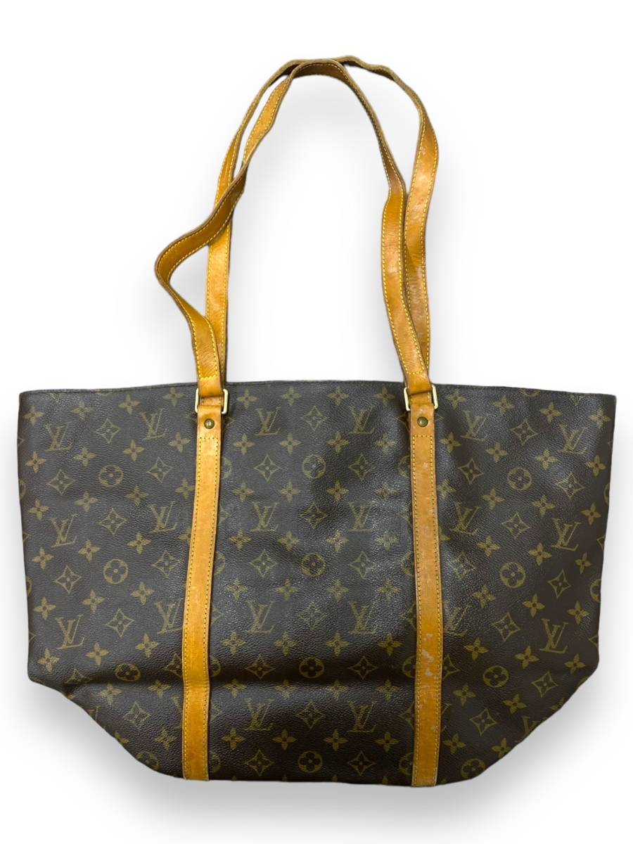 LOUIS VUITTON ルイヴィトン MONOGRAM CANVAS モノグラム Sack Shopping サックショッピング M51108 ショルダーバッグ トートバッグ 日帰り_画像3