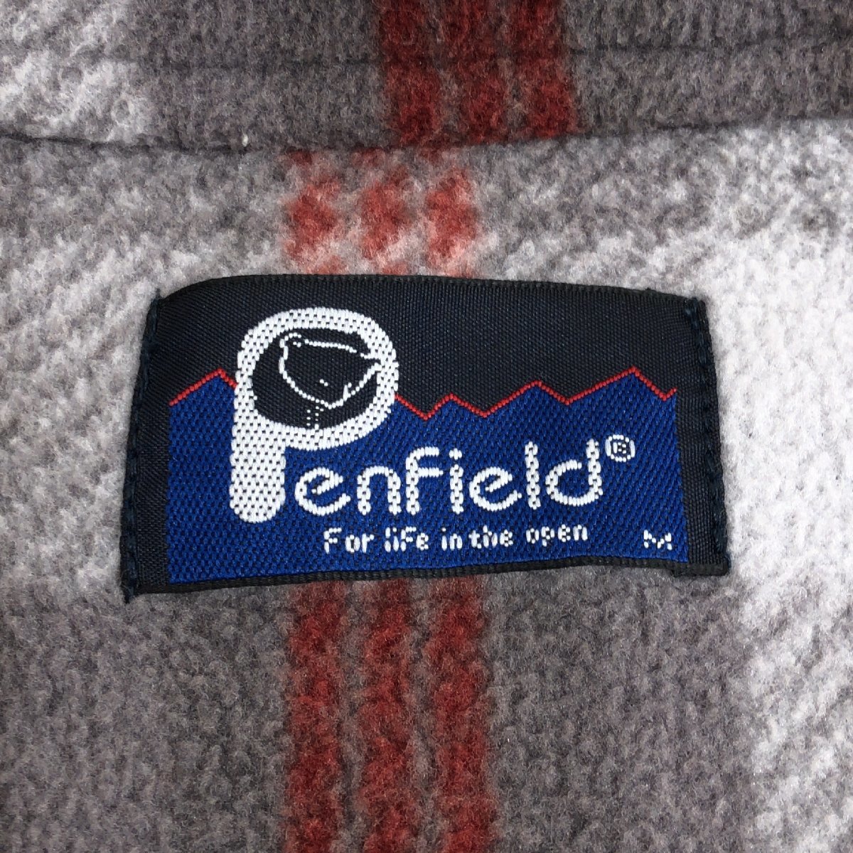 ●Penfield ペンフィールド 裏地チェック フリース ジャケット M グレー ブルゾン アウトドア 国内正規品 メンズ 紳士_画像3